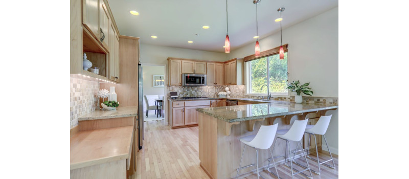 How to Design A Happy Scandinavian Kitchen with Natural Wood Cabinets?